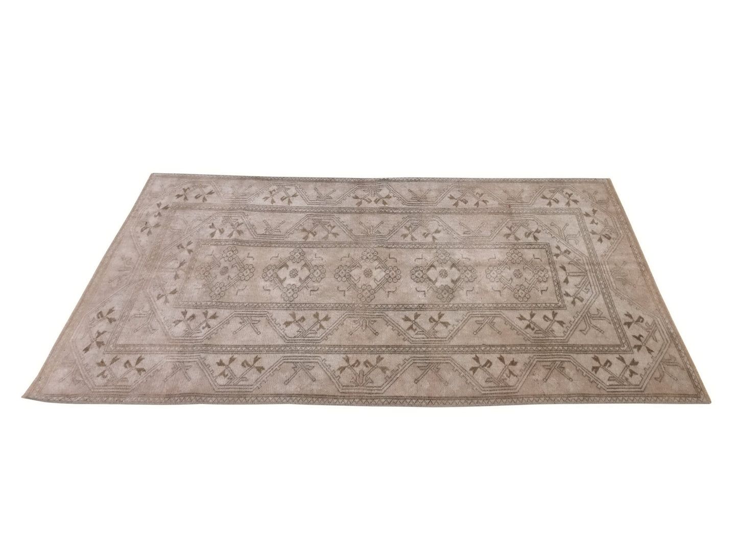 Area Beige Turkish Rug, Vintage Turkish Carpet Rug, One of a kind, Handmade rug, Turkey rug, Rug 4x6, Bedroom rug, Wool rug,Carpet rug,10031