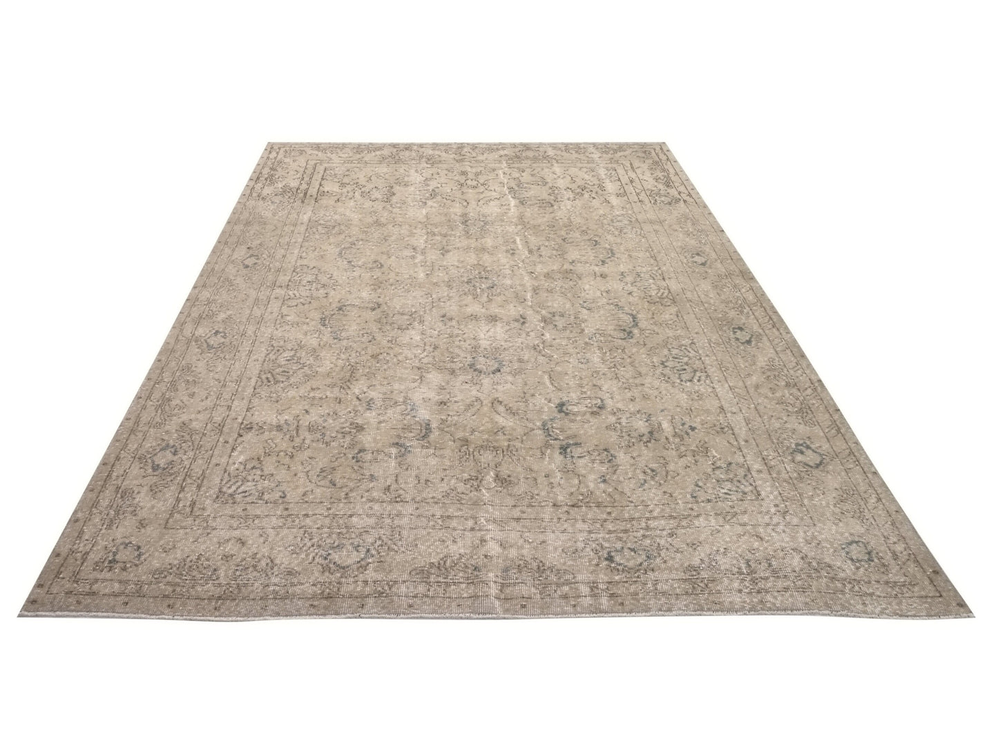 Antique Oushak Carpet rug, Vintage Turkish Area Rug, 7x11 Rug, Handmade Living room Rug, Turkish rug 7x11, One of a kind rug, 9588