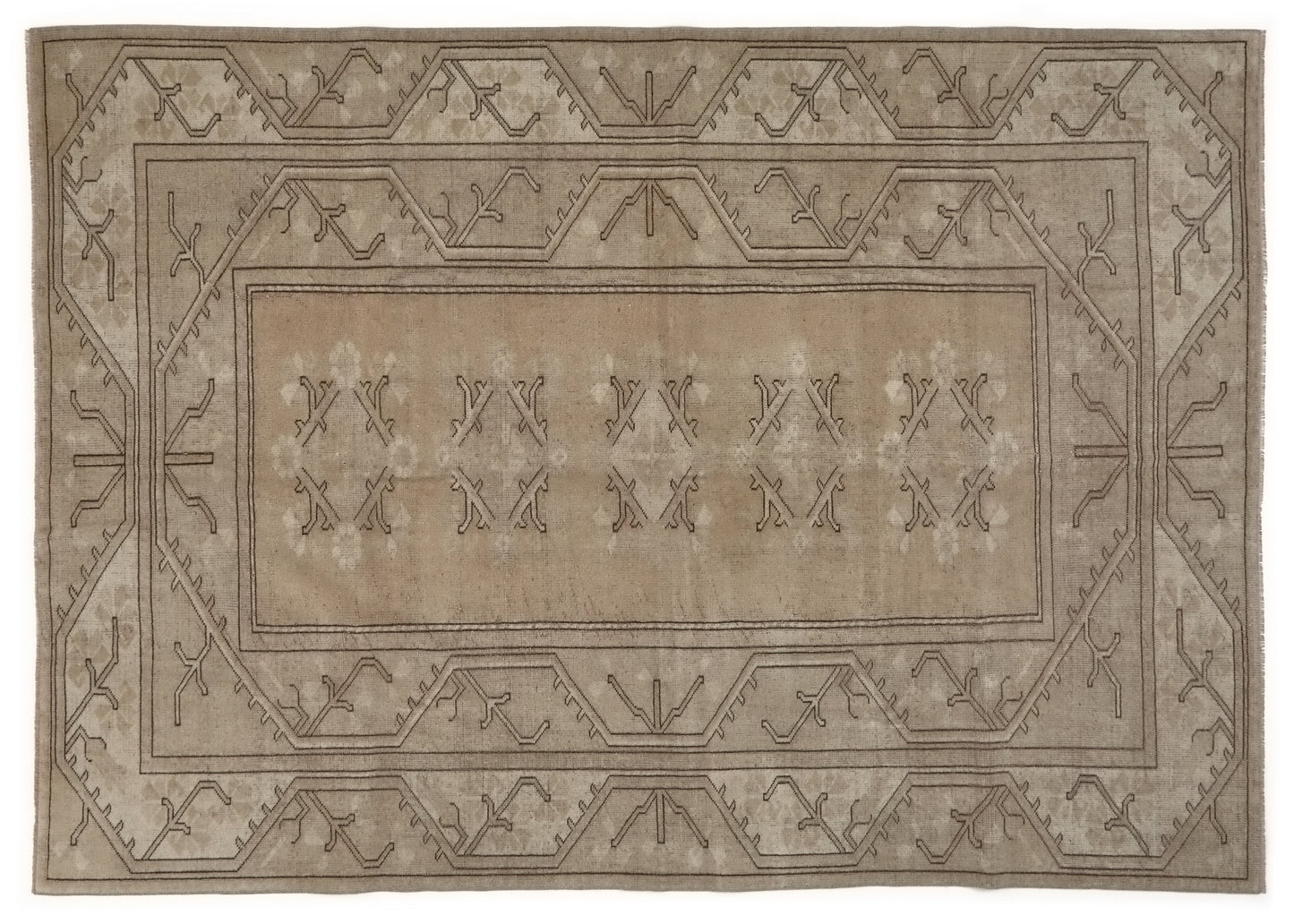 Wool Turkish Rug, Small Area Rug, Vintage Oushak Rug, 5x8 Rug, Handmade Rug, Vintage Small Rug, Bedroom rug, Office rug, Floral rug, 9559