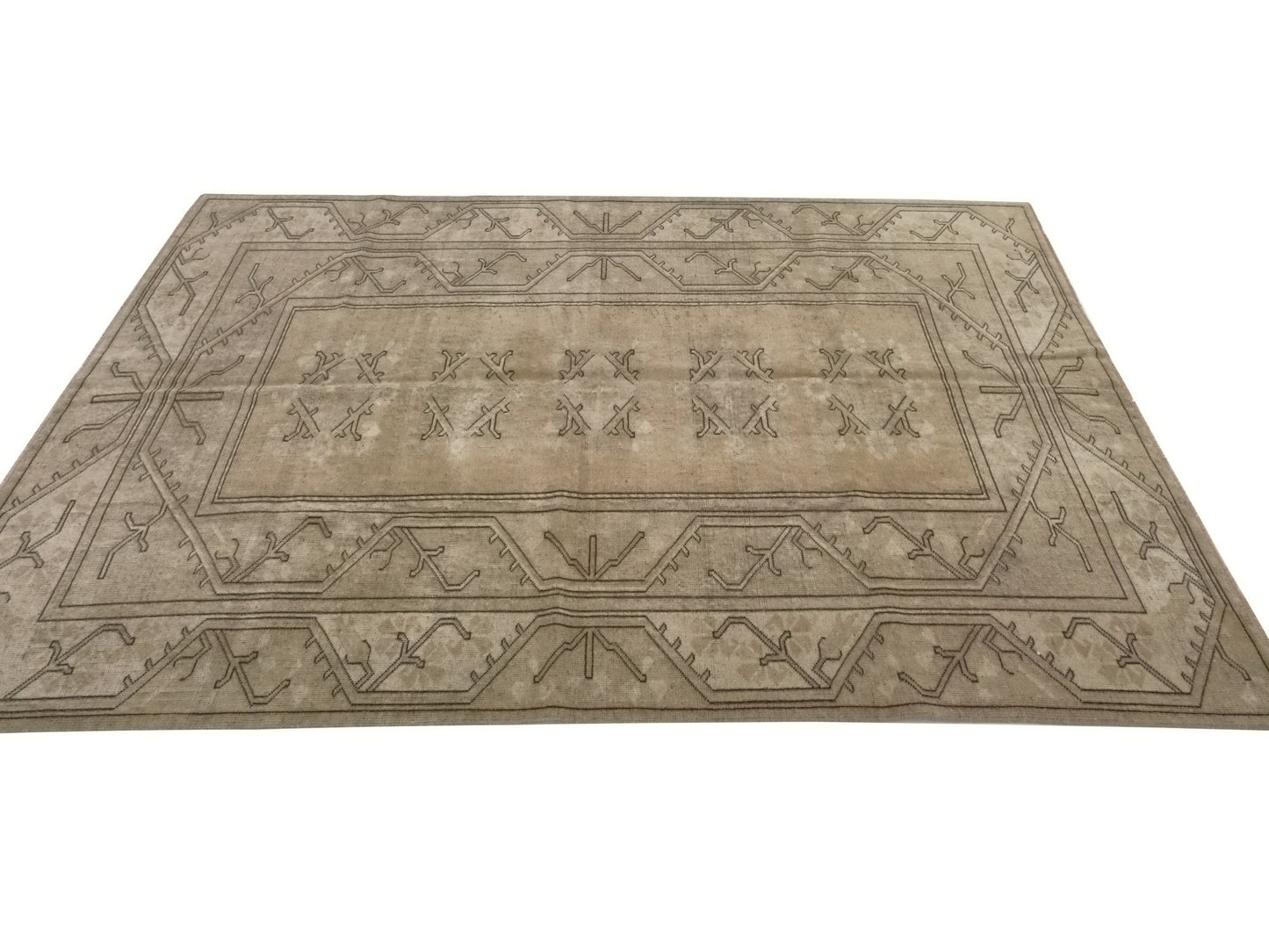Wool Turkish Rug, Small Area Rug, Vintage Oushak Rug, 5x8 Rug, Handmade Rug, Vintage Small Rug, Bedroom rug, Office rug, Floral rug, 9559