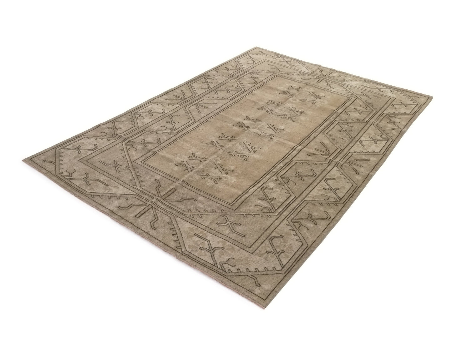 Wool Turkish Rug, Small Area Rug, Vintage Oushak Rug, 5x8 Rug, Handmade Rug, Vintage Small Rug, Bedroom rug, Office rug, Floral rug, 9559