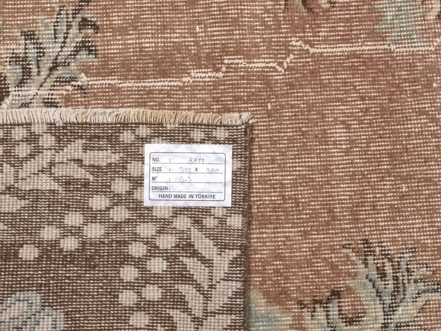 Area Rug 7x10, Turkish Vintage Rug, Oushak Carpet Rug, Neutral Handmade Rug, Living room rug, Turkey rug, Mid-Century Old Vintage Rug, 8811