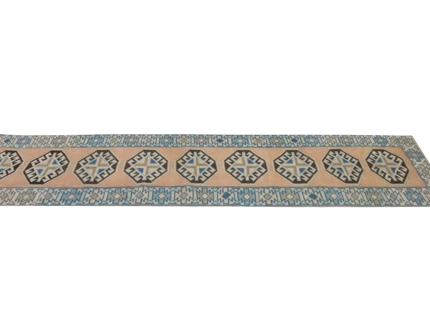 Vintage Hallway Runner, Oushak Turkish Runner Rug, Carpet Runner, Rug Runner 2x9, Kitchen Runner Rug, Bedroom rug, Entryway Rug, 8764