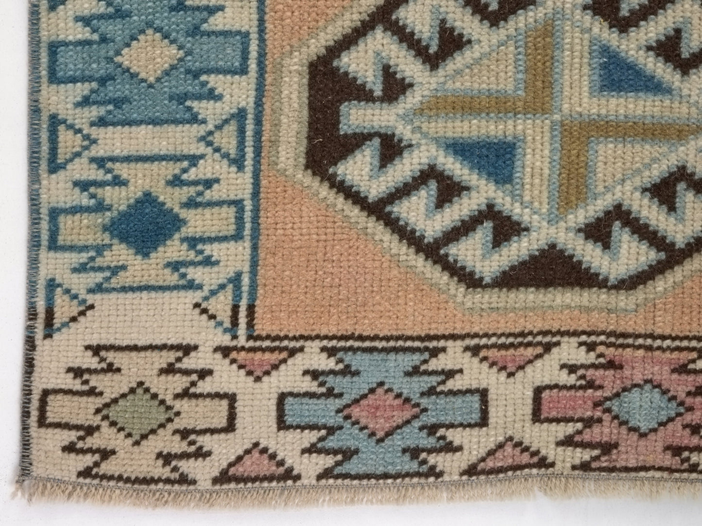 Vintage Hallway Runner, Oushak Turkish Runner Rug, Carpet Runner, Rug Runner 2x9, Kitchen Runner Rug, Bedroom rug, Entryway Rug, 8764