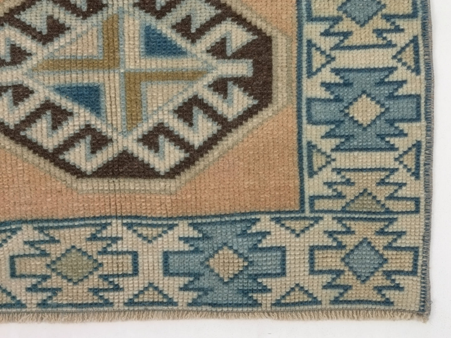 Vintage Hallway Runner, Oushak Turkish Runner Rug, Carpet Runner, Rug Runner 2x9, Kitchen Runner Rug, Bedroom rug, Entryway Rug, 8764
