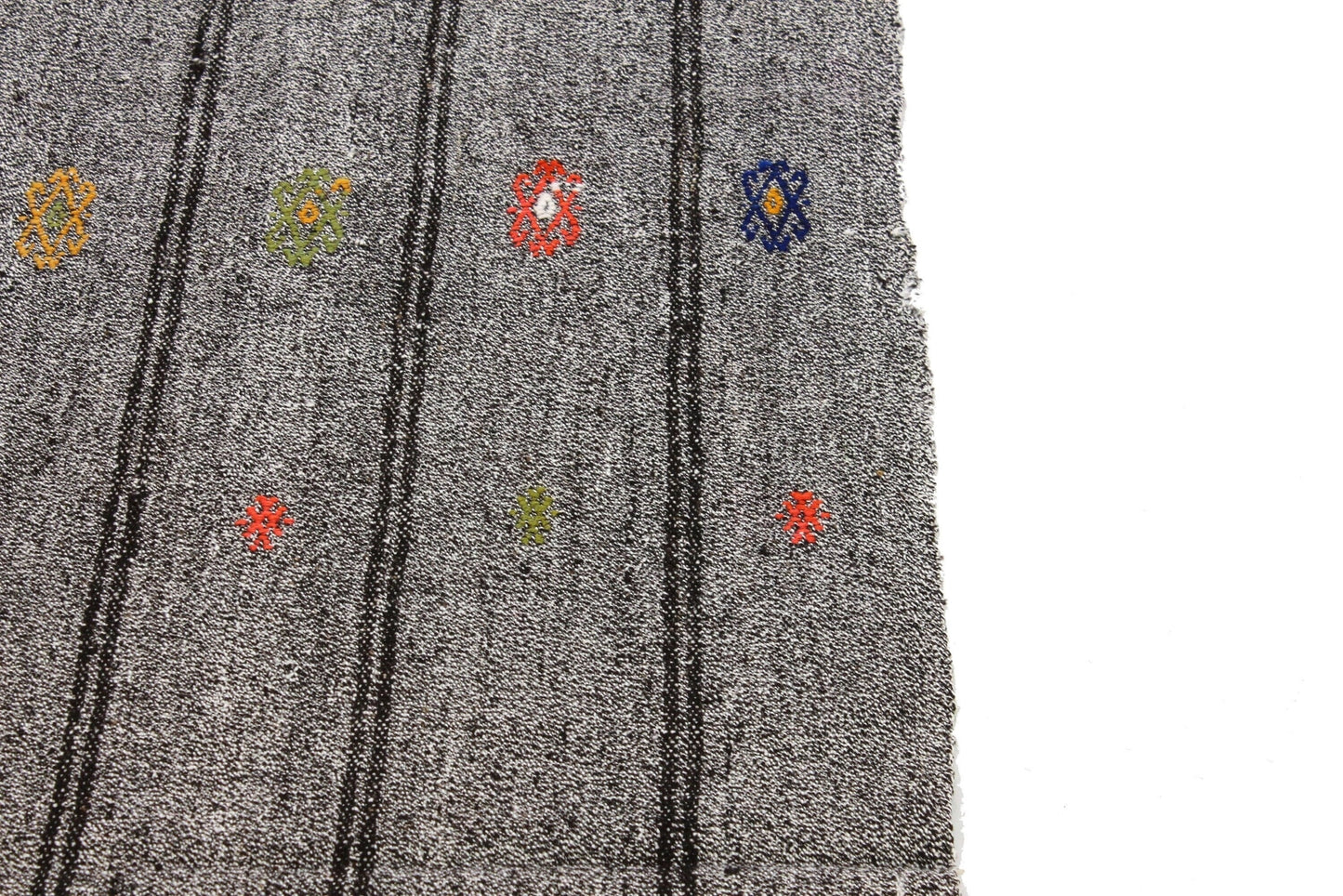 3x16 Extra Long Floor Gray Vintage Turkish Kilim Runner Rug, Decorative Stair Hallway Rug,4759