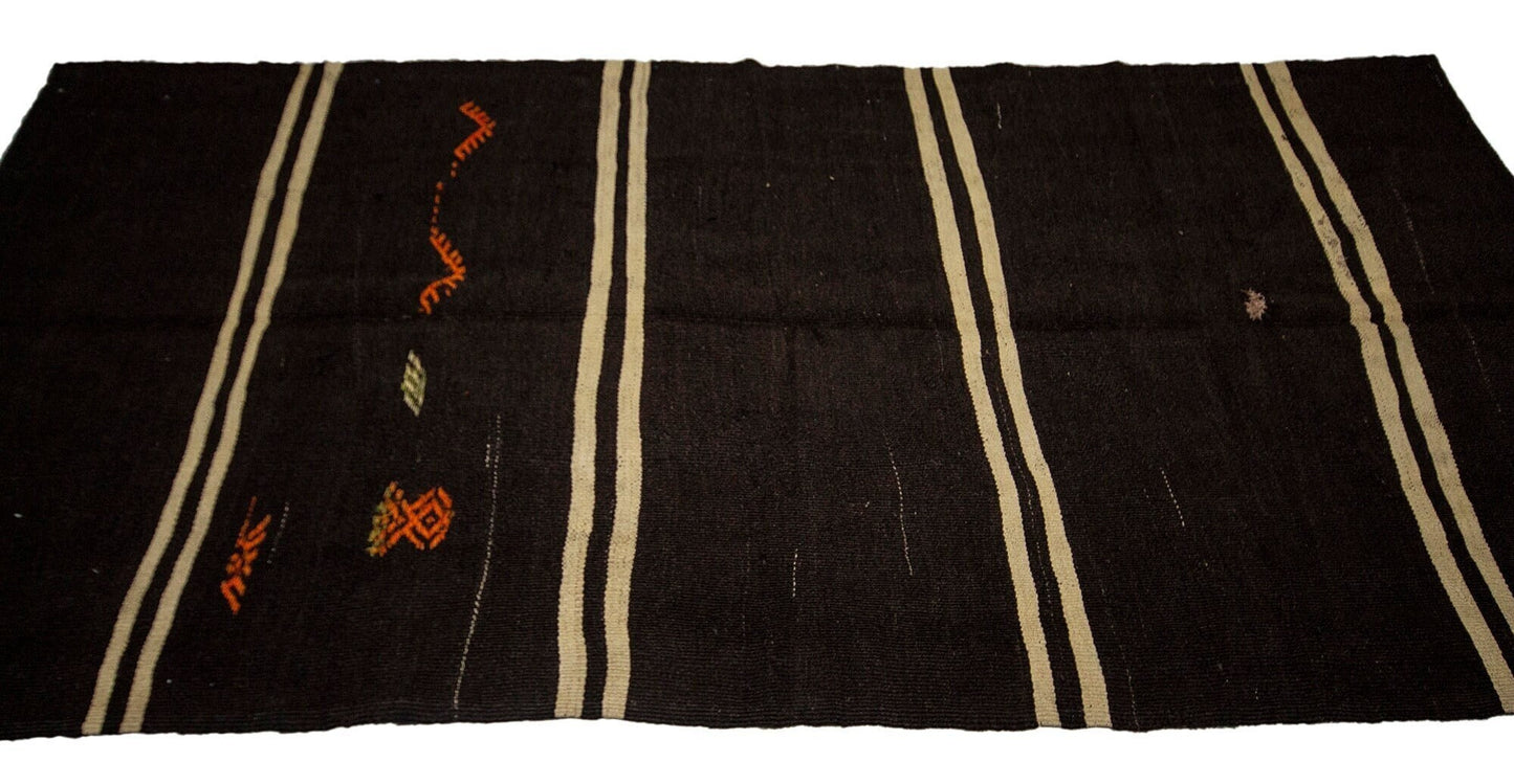 One of a kind Brown Kilim rug, Turkish Vintage Kilim Rug, 5x10 Kilim Rug, Natural rug, Modern rug, Rustic decor ,Entryway rug,3759