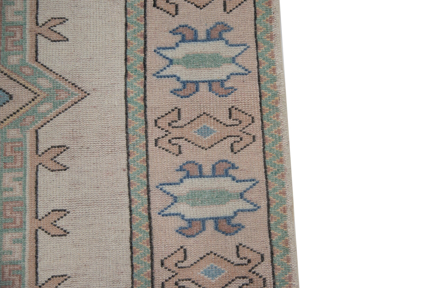 5x7 Rug, Oushak Turkish Vintage Rug, Carpet Area Rug, Coastal Handmade Wool Rug, Bedroom Rug, Tropical Decor, Rug Made in Turkey, 7326