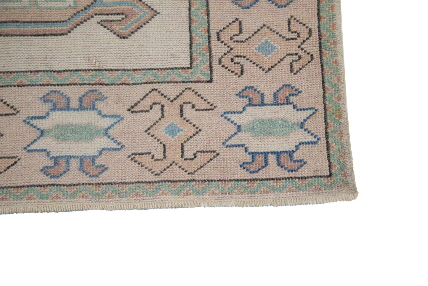 5x7 Rug, Oushak Turkish Vintage Rug, Carpet Area Rug, Coastal Handmade Wool Rug, Bedroom Rug, Tropical Decor, Rug Made in Turkey, 7326
