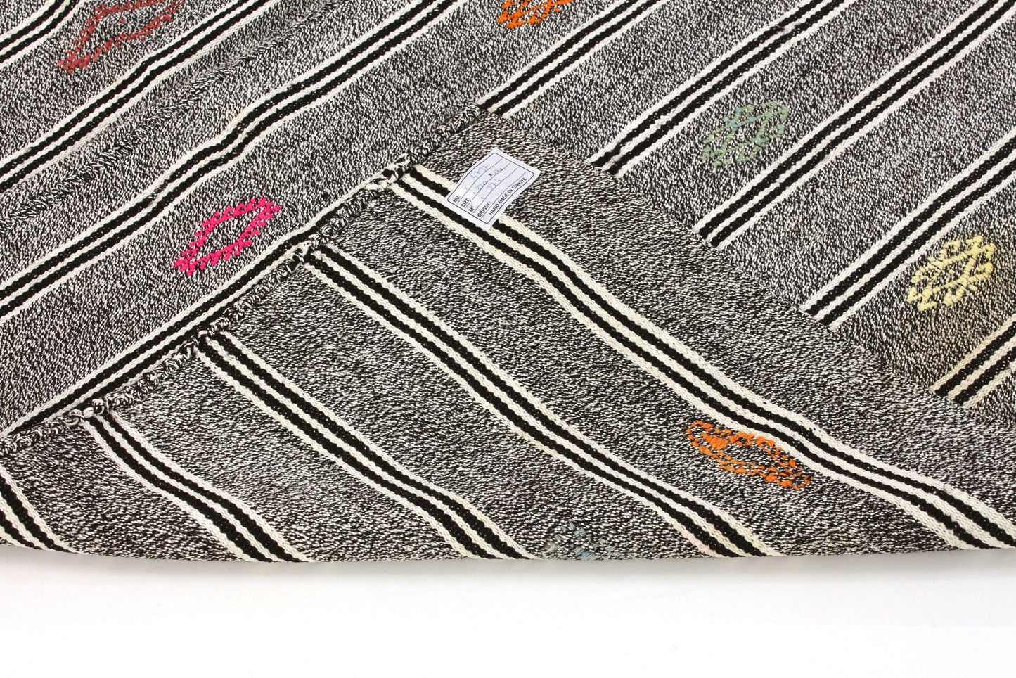 Kilim Rug, Turkish Kilim Rug 5x7, Vintage Kilim Rug, Area Kilim Rug, Kilim Rug Gray, Handmade Rug, Living Room Rug, Striped Kilim Rug, 4737