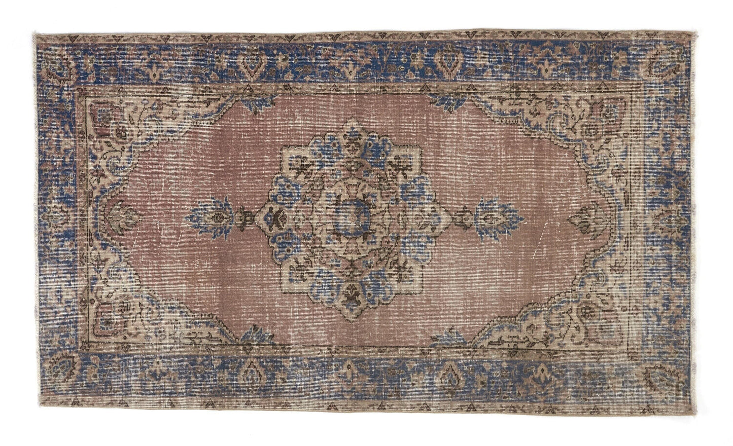 Home Decor Vintage Anatolian Rug , Traditional Oushak Rug , Antique Handmade Turkish Rug , 4x6 Small Vintage Rug , Neutral Rug, 8714