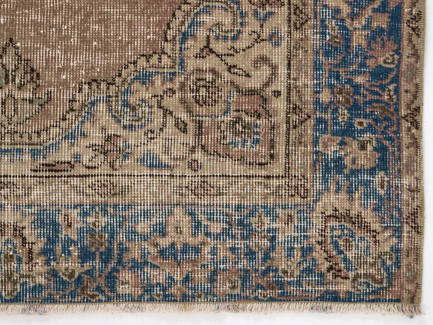 Home Decor Vintage Anatolian Rug , Traditional Oushak Rug , Antique Handmade Turkish Rug , 4x6 Small Vintage Rug , Neutral Rug, 8714