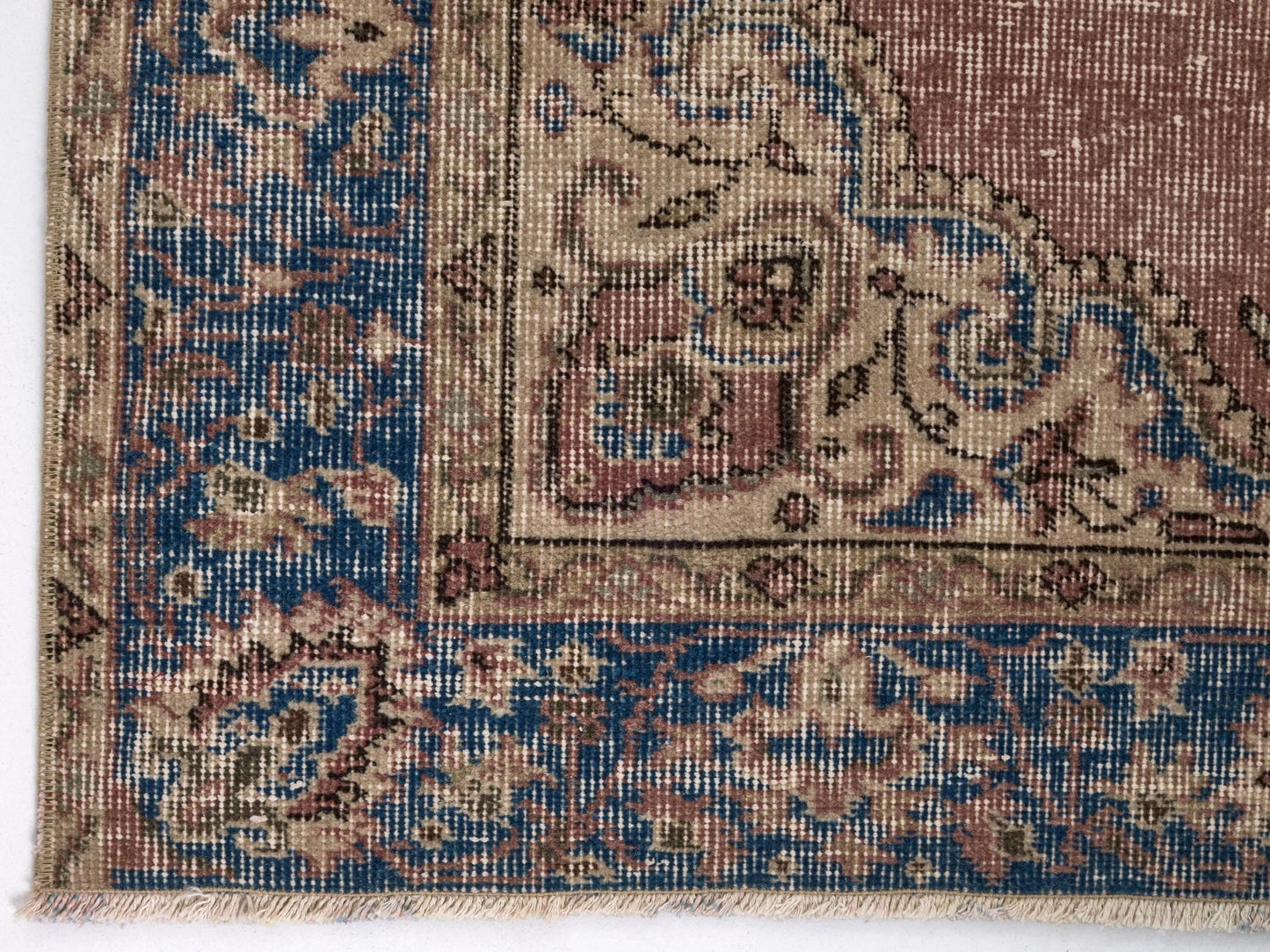 Home Decor Vintage Anatolian Rug , Traditional Oushak Rug , Antique Handmade Turkish Rug , 4x6 Small Vintage Rug , Neutral Rug, 8714