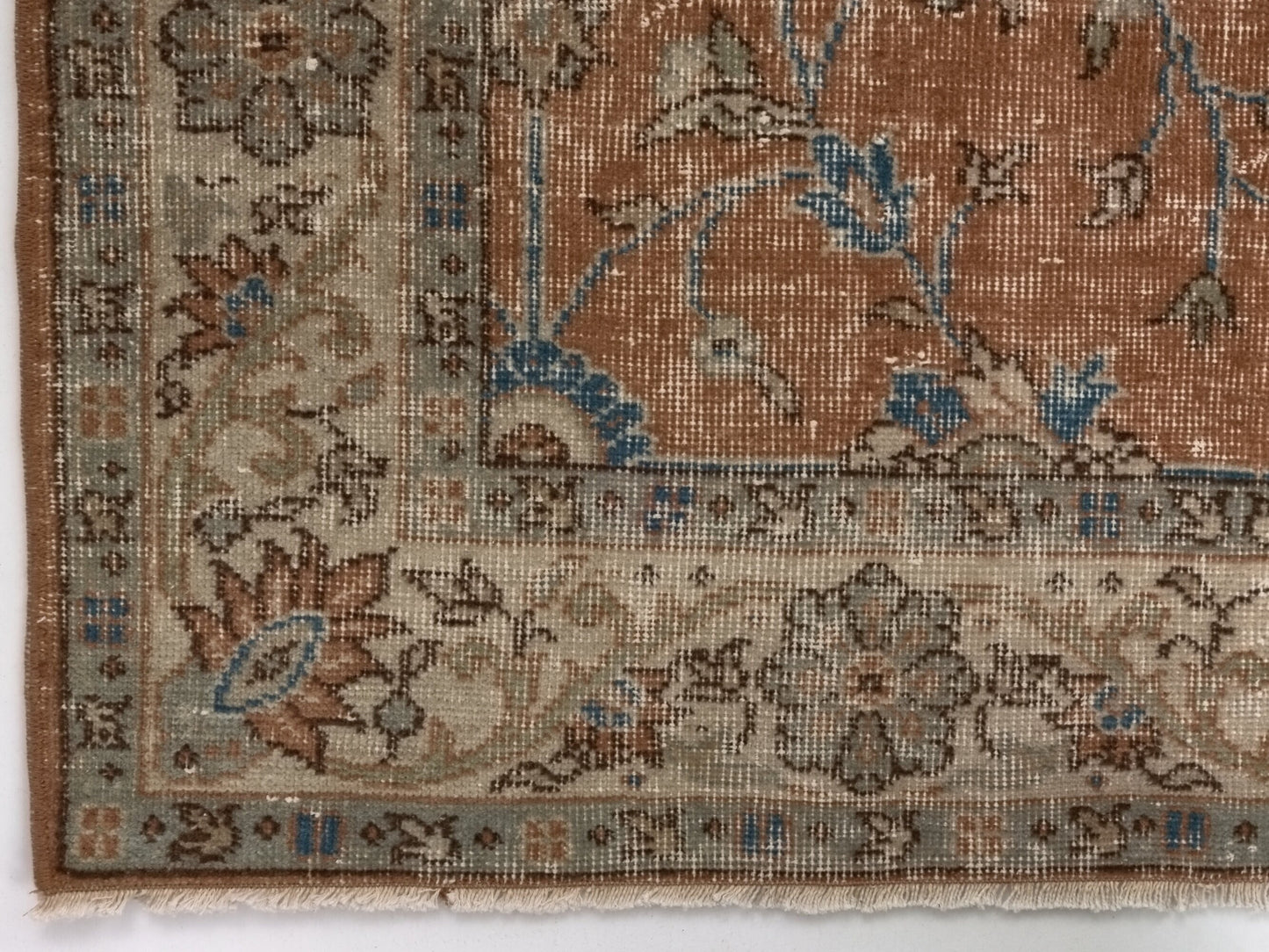 Antique Turkish Rug, Vintage Handmade Rug, 5x8 Area Rug Oushak, Bohemian decor, Living room rug, Bedroom rug, Anatolia Carpet Rug, 8664