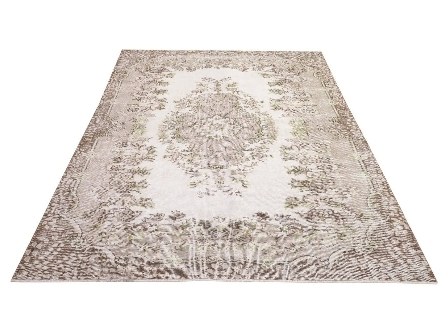 6x9 Neutral Fine Oushak Rug Handmade Floral Turkish rug Area Unique Carpet rug Rug for Bedroom Gift for Housewarming Turkey rug 10311