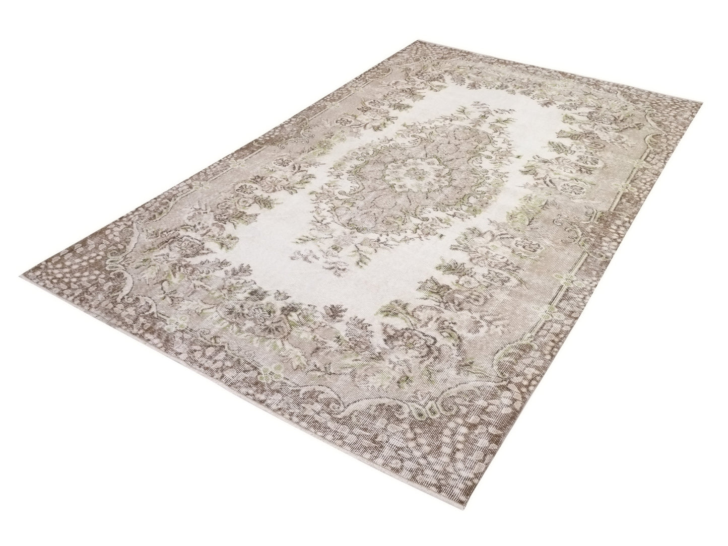 6x9 Neutral Fine Oushak Rug Handmade Floral Turkish rug Area Unique Carpet rug Rug for Bedroom Gift for Housewarming Turkey rug 10311