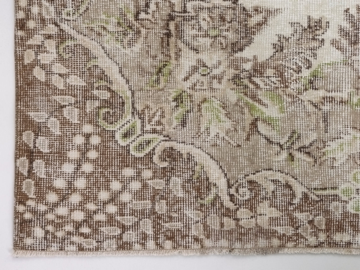 6x9 Neutral Fine Oushak Rug Handmade Floral Turkish rug Area Unique Carpet rug Rug for Bedroom Gift for Housewarming Turkey rug 10311