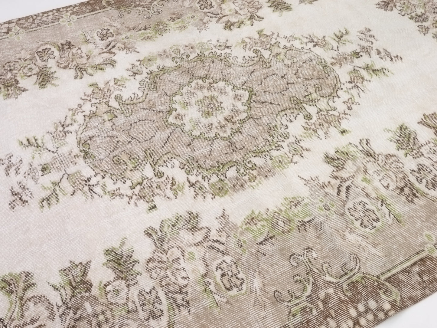 6x9 Neutral Fine Oushak Rug Handmade Floral Turkish rug Area Unique Carpet rug Rug for Bedroom Gift for Housewarming Turkey rug 10311