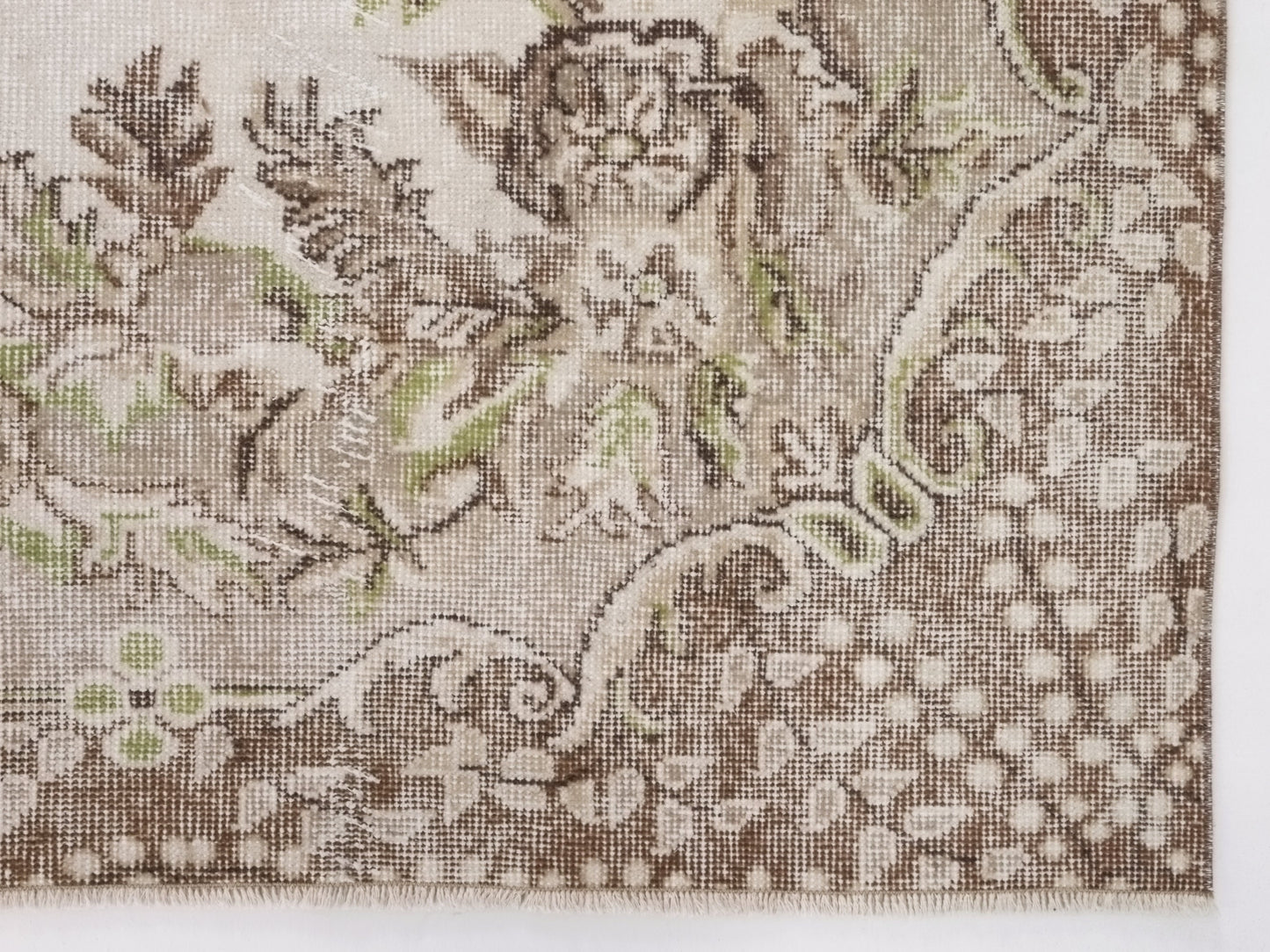 6x9 Neutral Fine Oushak Rug Handmade Floral Turkish rug Area Unique Carpet rug Rug for Bedroom Gift for Housewarming Turkey rug 10311