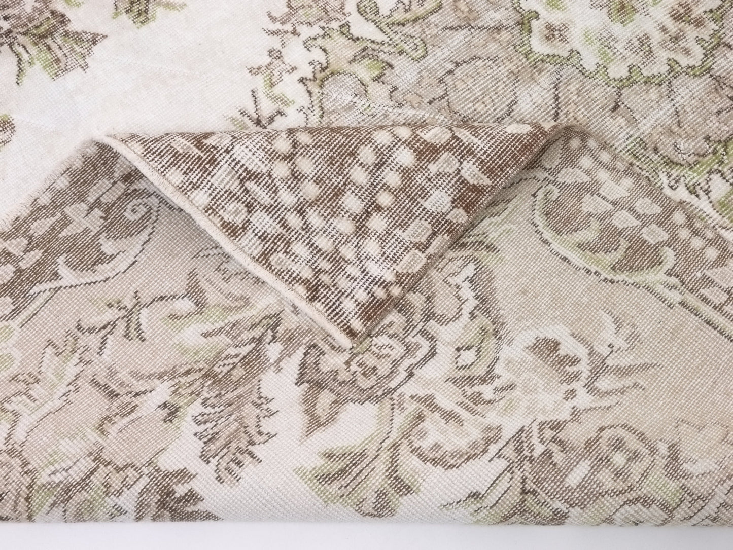 6x9 Neutral Fine Oushak Rug Handmade Floral Turkish rug Area Unique Carpet rug Rug for Bedroom Gift for Housewarming Turkey rug 10311