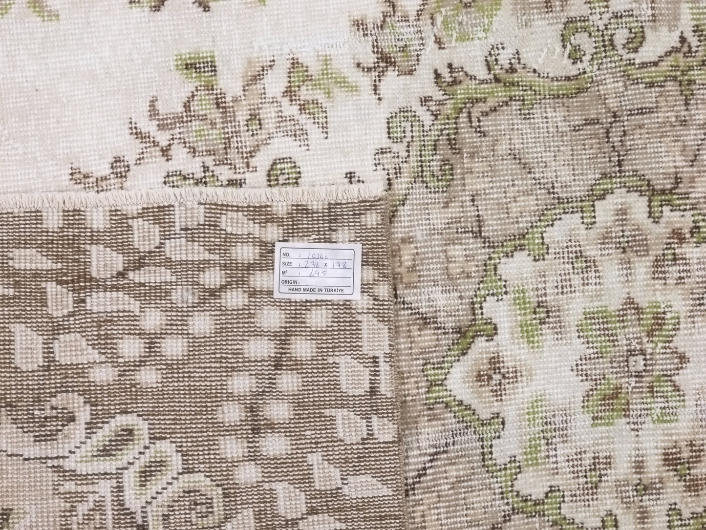 6x9 Neutral Fine Oushak Rug Handmade Floral Turkish rug Area Unique Carpet rug Rug for Bedroom Gift for Housewarming Turkey rug 10311