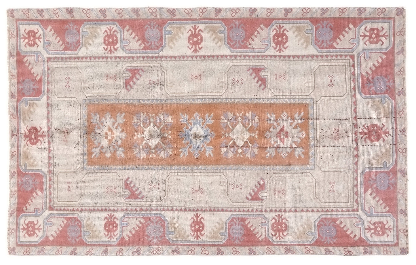 Turkish rug, Oushak rug, Vintage rug, Area rug, Handmade rug, 4x6 Rug, Carpet rug, Beige small rug, Kid room rug, Coastal decor, 10335