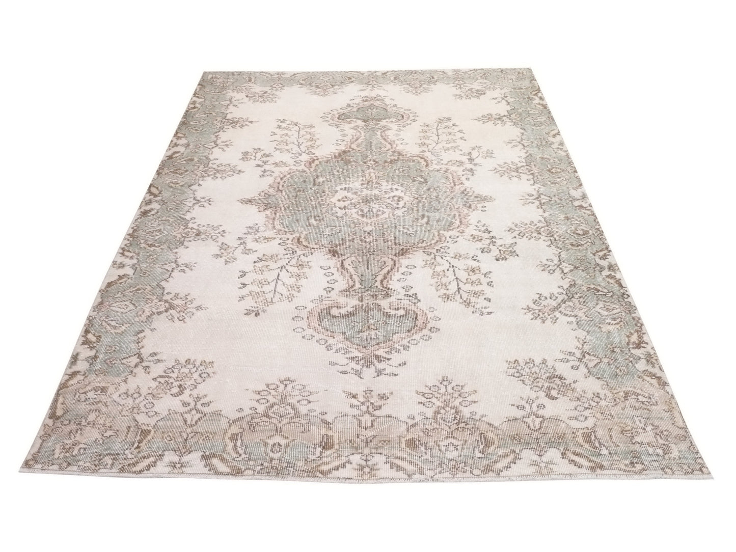 Vintage Rug, Beige rug 6x10, Handmade Rug, Turkish rug, Anatolia rug, Faded rug, Neutral Oushak rug, One of a kind rug,Made in Turkey, 10322