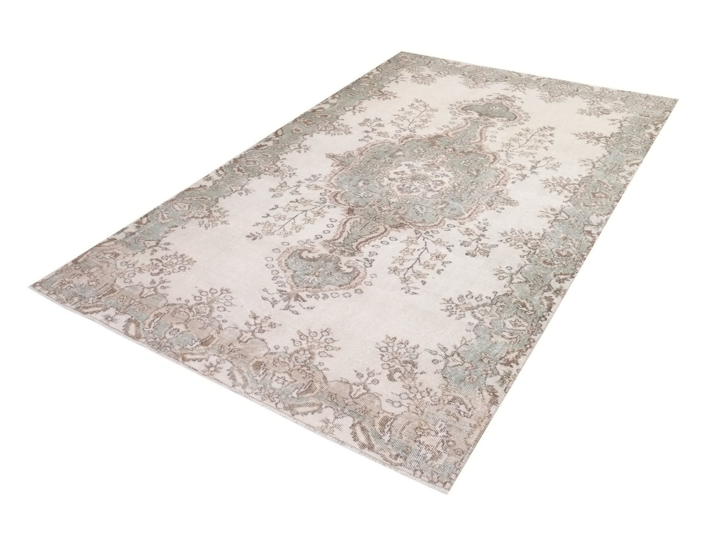 Vintage Rug, Beige rug 6x10, Handmade Rug, Turkish rug, Anatolia rug, Faded rug, Neutral Oushak rug, One of a kind rug,Made in Turkey, 10322