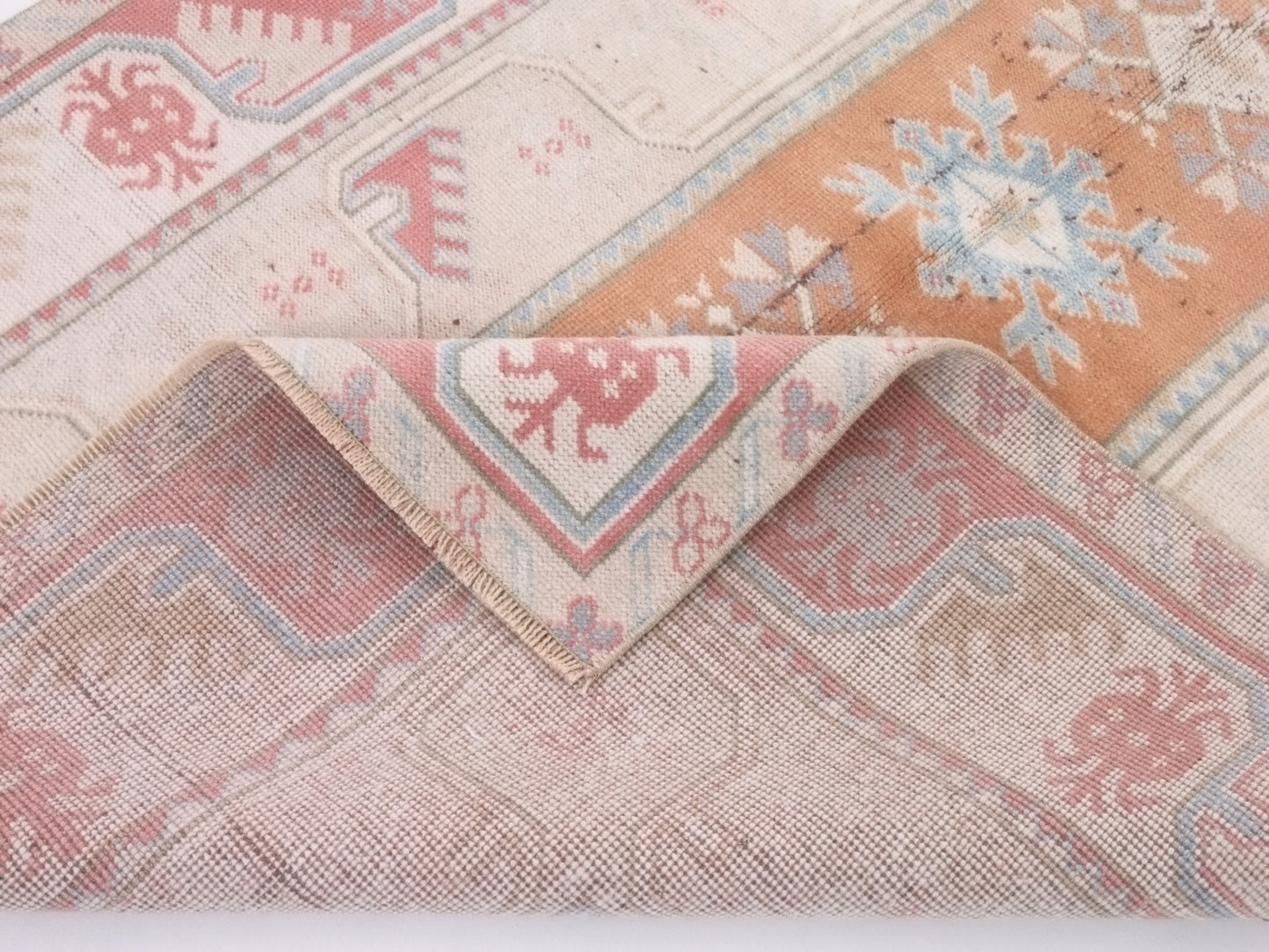 Turkish rug, Oushak rug, Vintage rug, Area rug, Handmade rug, 4x6 Rug, Carpet rug, Beige small rug, Kid room rug, Coastal decor, 10335