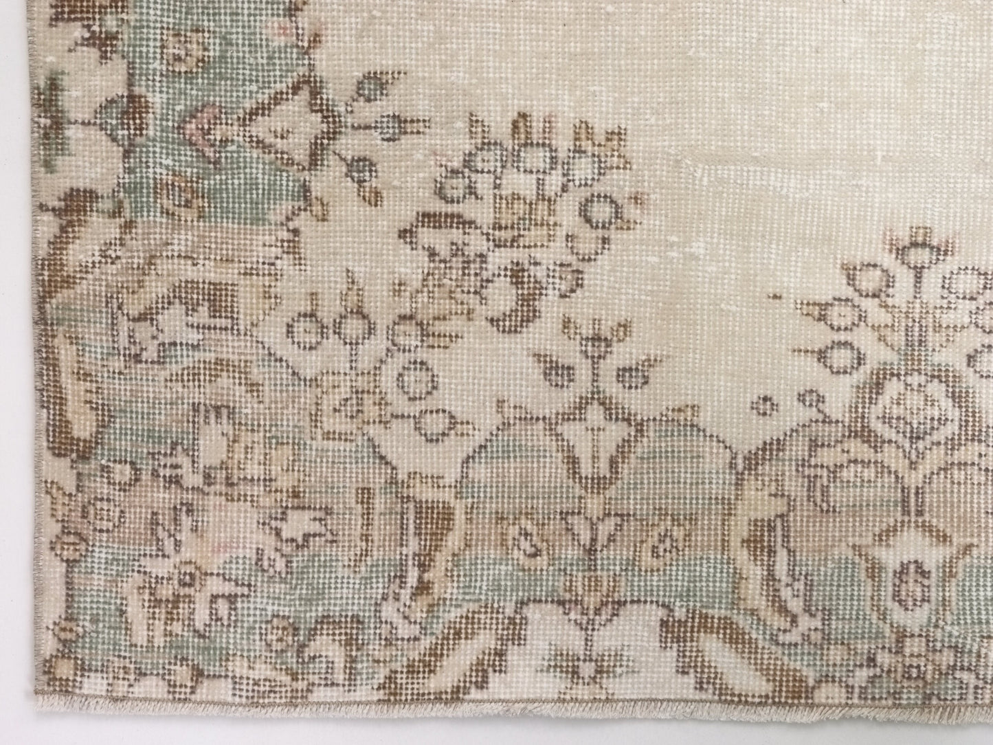 Vintage Rug, Beige rug 6x10, Handmade Rug, Turkish rug, Anatolia rug, Faded rug, Neutral Oushak rug, One of a kind rug,Made in Turkey, 10322