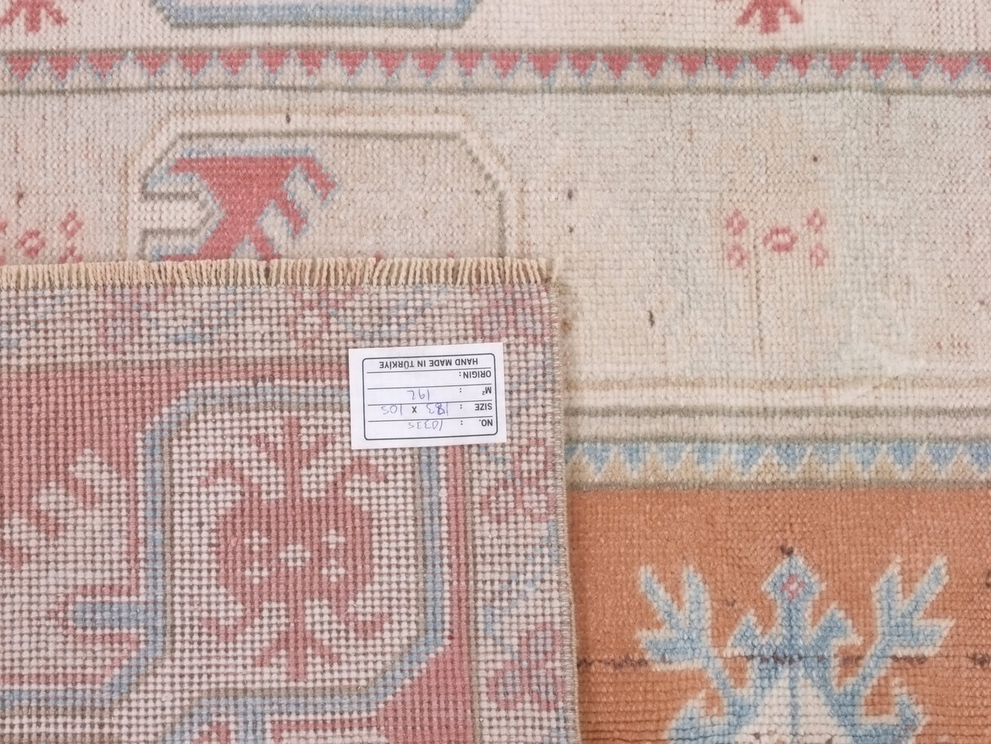 Turkish rug, Oushak rug, Vintage rug, Area rug, Handmade rug, 4x6 Rug, Carpet rug, Beige small rug, Kid room rug, Coastal decor, 10335