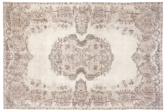 Oushak Rug Beige, Turkish Rug, Vintage Rug, Area Rug, 6x9 Rug, Neutral Rug, Carpet Rug,Farmhouse Decor, Living room rug, One of a kind,10301