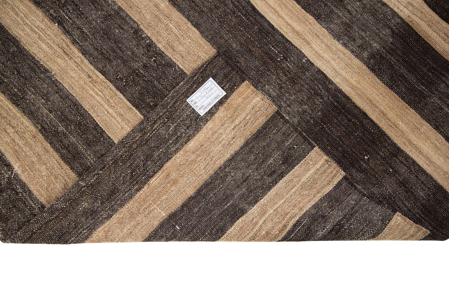 Organic Brown Kilim Rug, Turkish Kilim, Neutral Vintage Rug, Turkish Rug, Handmade Flat Weave Area Rug, Brown Rug 8x11, Old Kilim Rug, 7172