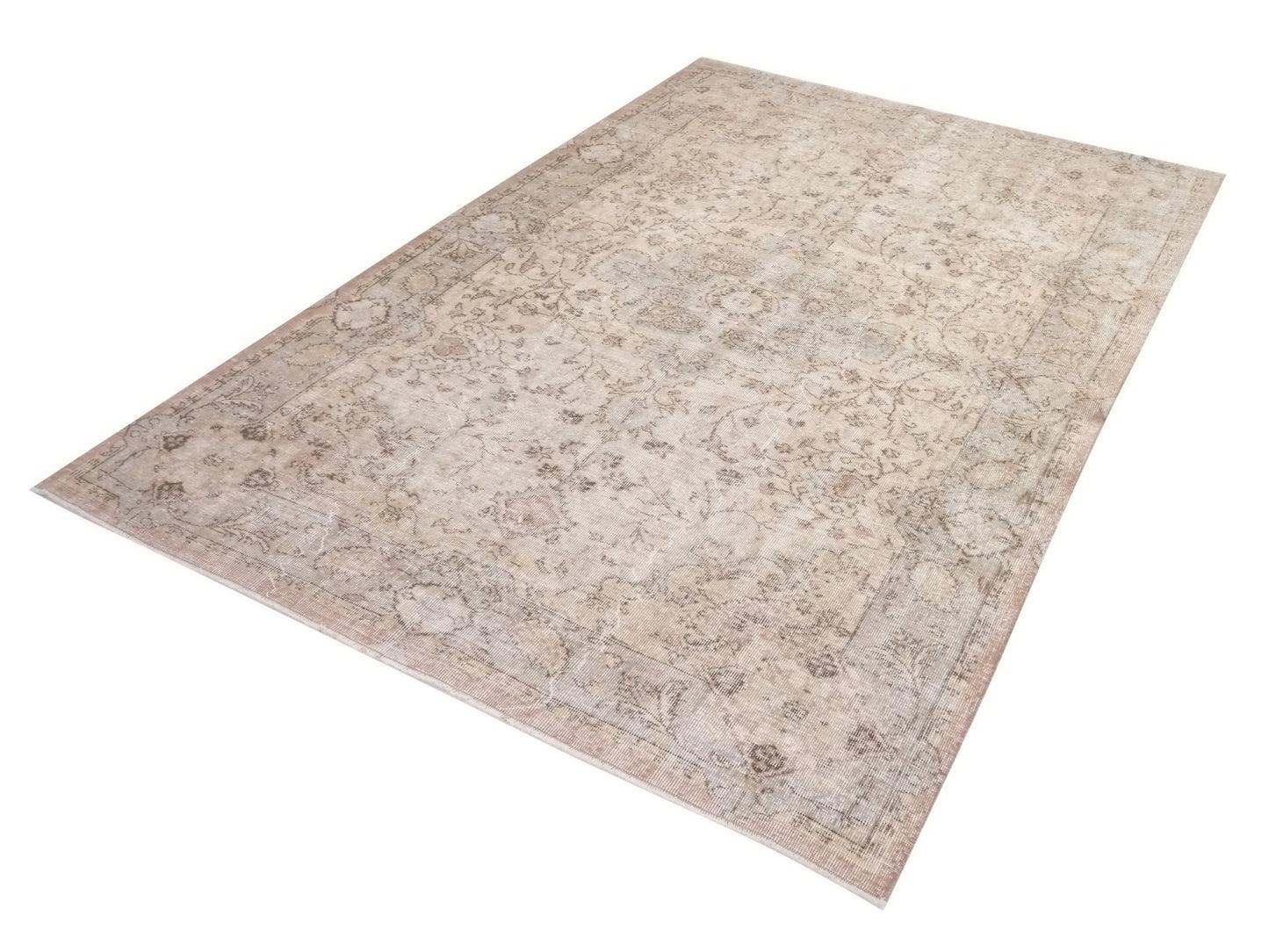 6x9, Turkish Rug Muted, Vintage rug Art deco, Neutral Oushak Rug, Turkey rug,Unique rug, Hand Knotted rug, Carpet rug,Oushak rug 6x9, 10232