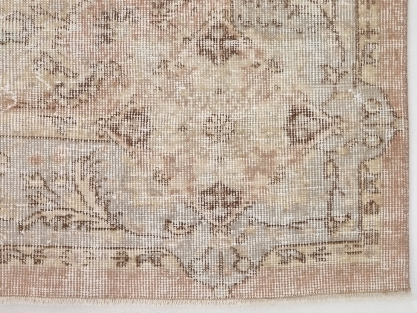 6x9, Turkish Rug Muted, Vintage rug Art deco, Neutral Oushak Rug, Turkey rug,Unique rug, Hand Knotted rug, Carpet rug,Oushak rug 6x9, 10232