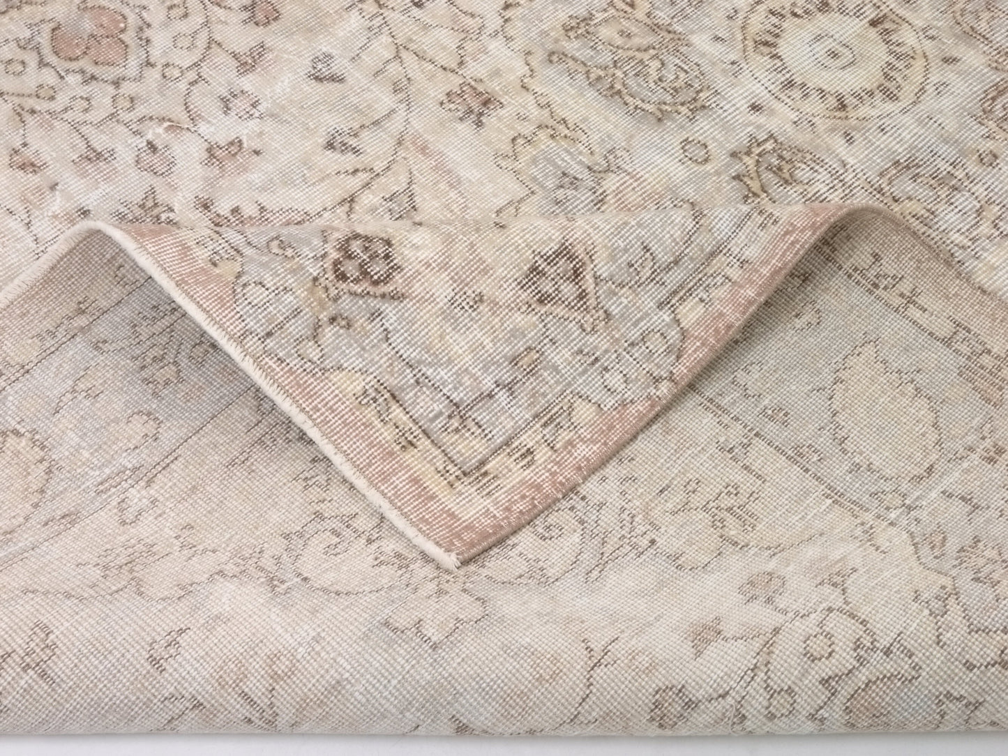 6x9, Turkish Rug Muted, Vintage rug Art deco, Neutral Oushak Rug, Turkey rug,Unique rug, Hand Knotted rug, Carpet rug,Oushak rug 6x9, 10232