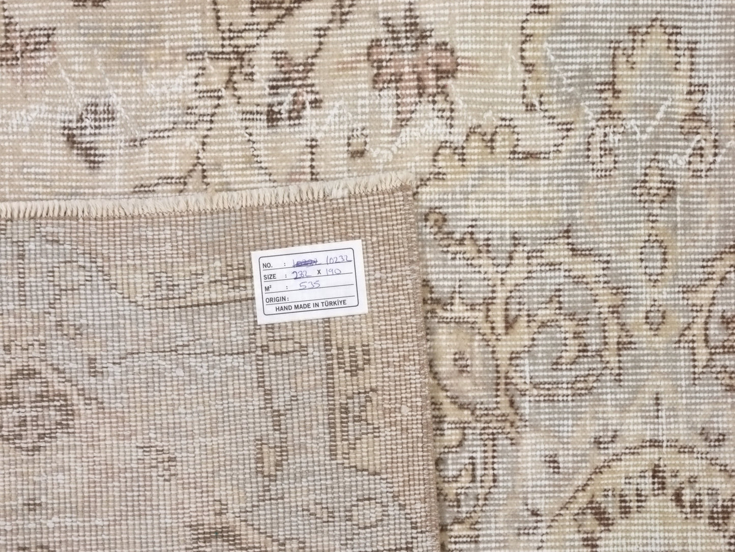 6x9, Turkish Rug Muted, Vintage rug Art deco, Neutral Oushak Rug, Turkey rug,Unique rug, Hand Knotted rug, Carpet rug,Oushak rug 6x9, 10232