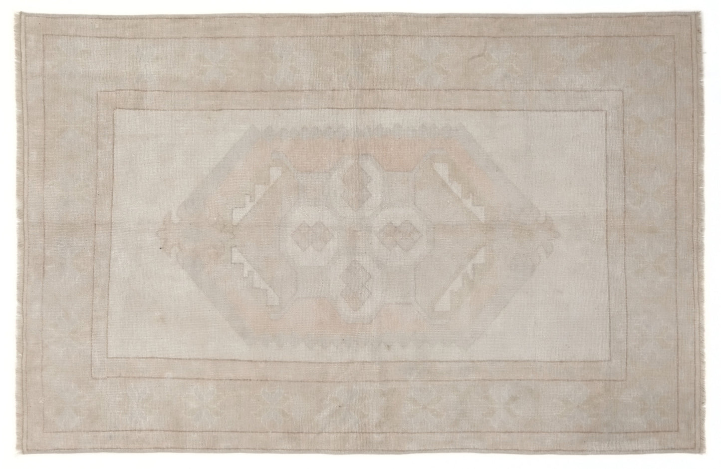 4x6 Turkish Vintage Oushak Rug, 4x6 Rug, Faded rug, Area rug, Neutral rug, Bedroom rug, One of a kind rug, Carpet rug, Anatolia rug, 10074