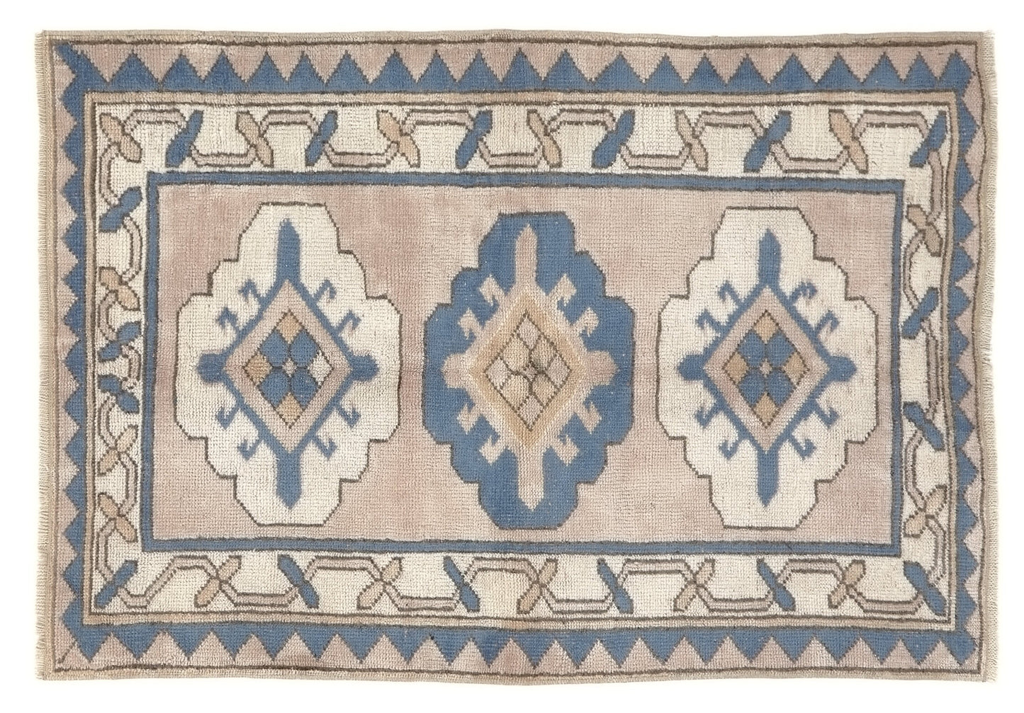 Turkish Rug, Vintage Rug, Small Rug, Mıuted rug, 3x4 Rug, Faded rug, Pink rug 3x4, Anatolia rug, Bedroom rug, Unique rug, Soft rug, 10049