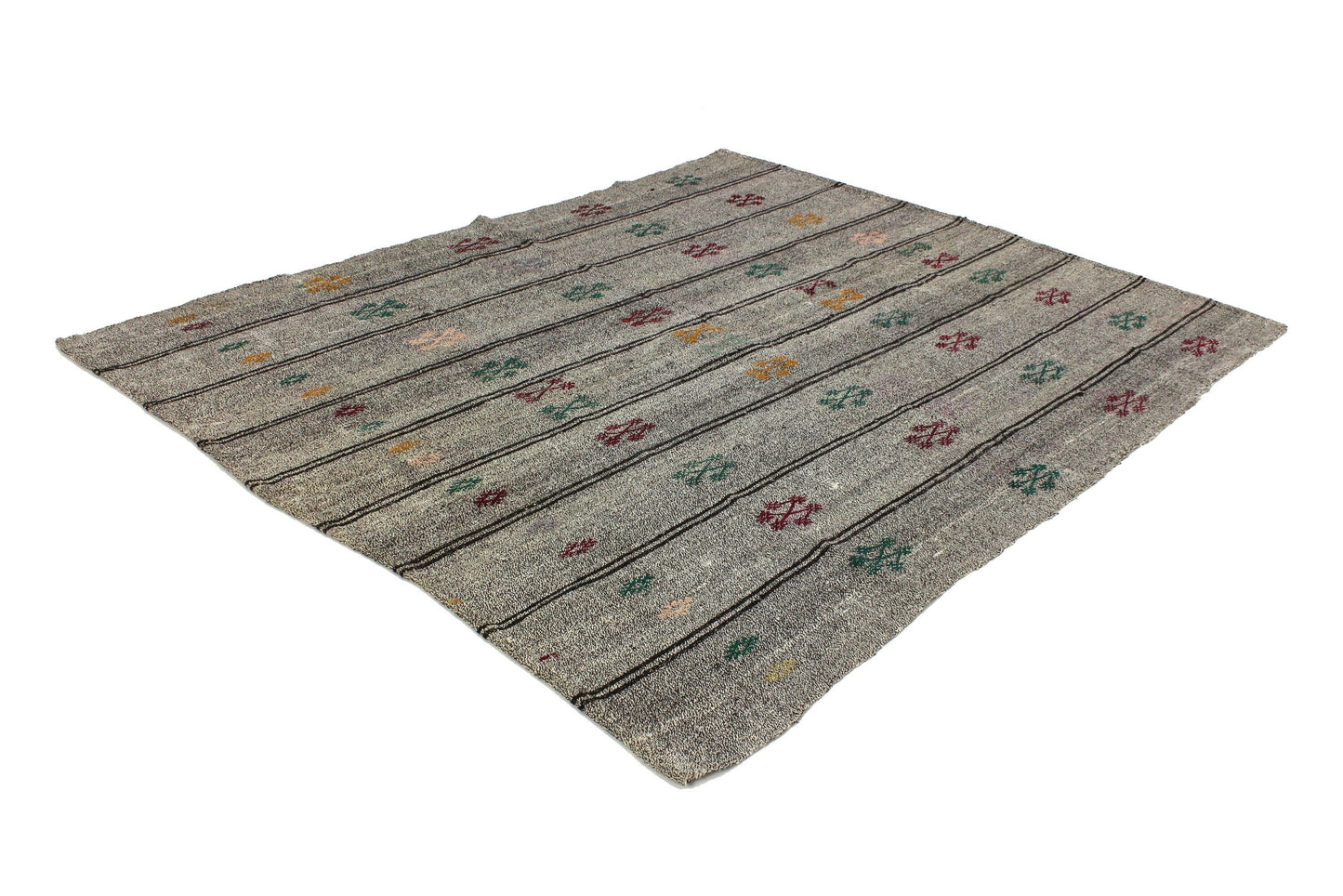 Turkish rug, Vintage rug, Kilim rug, Area rug 6x8 Gray rug, Floor rug, Kilim, Old rug, Fine rug, Etsy rug, Gray Kilim Rug, 938