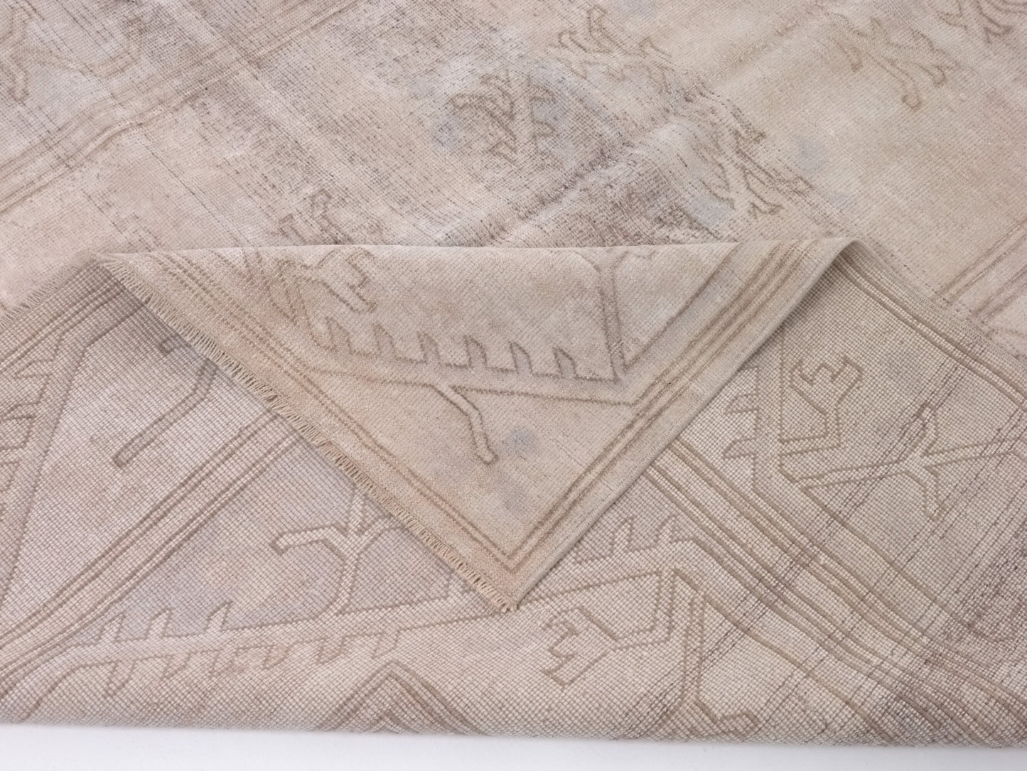 Turkish rug, Oushak rug, Faded rug, Area rug, Vintage rug,7 x10 Rug, Mid-century rug, Muted rug, Beige rug,Made in Anatolia of Turkey, 9987