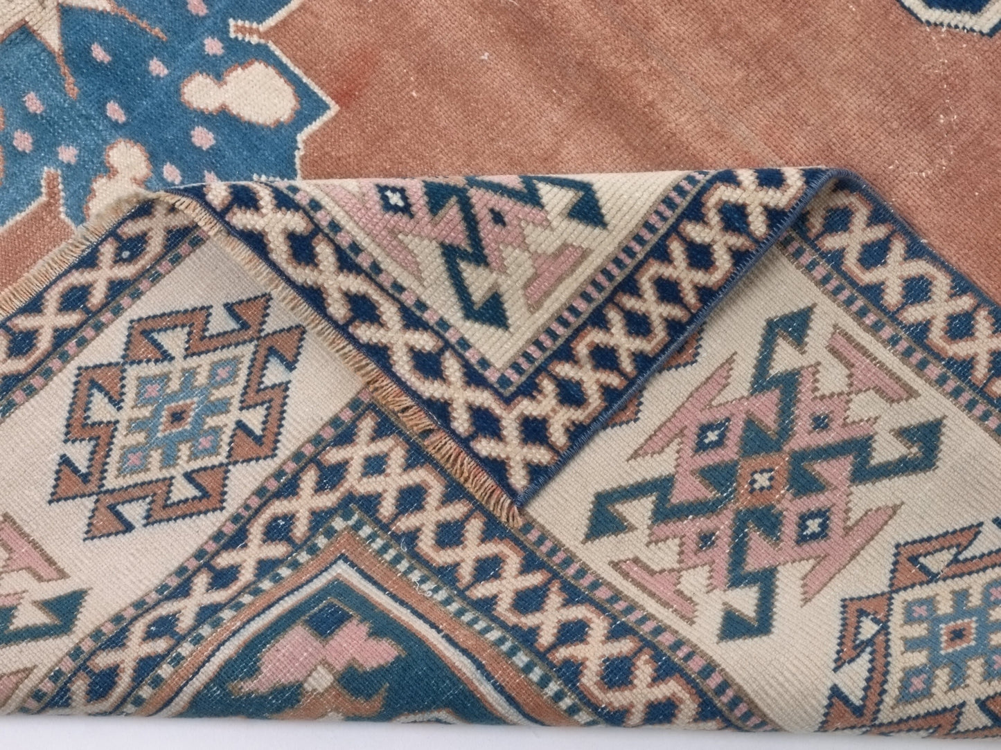 Turkish Oushak Rug, Vintage rug, Area rug, 7x10 Rug, Oushak Carpet, Vintage Carpet, Oriental rug, Bohemian rug, Living room, Turkey rug,9046
