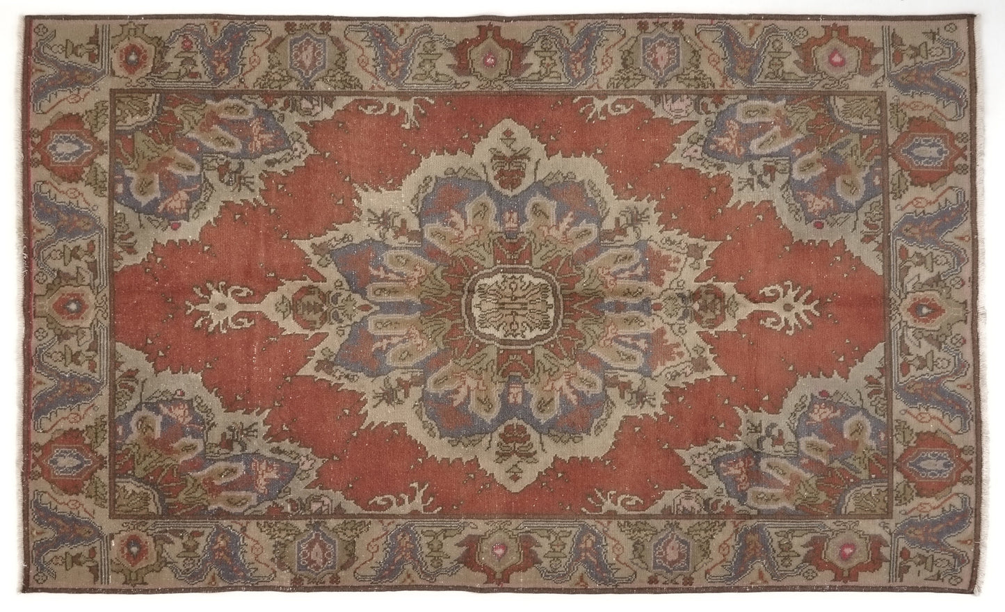 Turkish Rug 5x8, Oriental rug, Oushak rug, Vintage rug, Carpet rug, One of a kind rug, Wool rug, Unique rug, Ethnic rug, Anatolia rug,8978