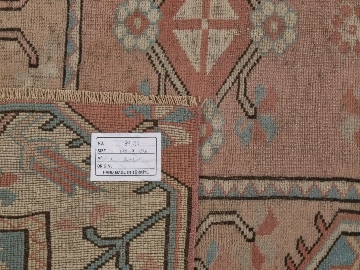 5x6 Rug, Turkish rug, Vintage rug, Oushak rug, Neutral rug, Area rug, Bedroom rug, Fine rug, Etsy rug, Old rug, Unique Turkish Rugs, 8933