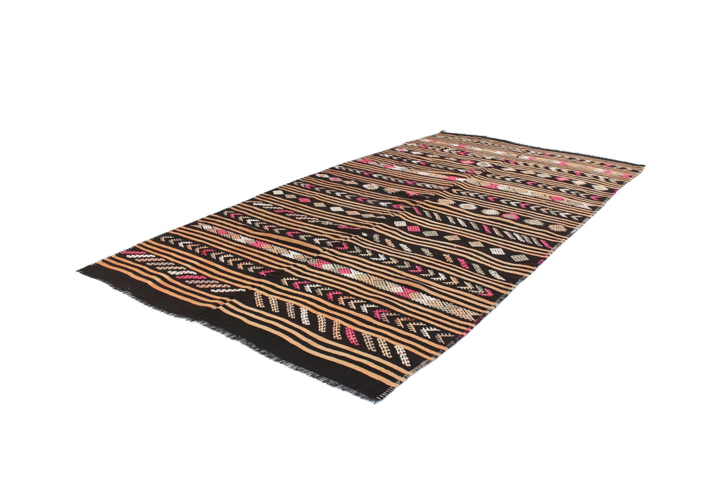 Vintage Kilim Rug, Handmade Antique Kilim Rug, Turkish Eclectic Kilim Rug 6x10, Bohemian Rug, Area Floor Kilim Rug, Living Room Rug, 6044