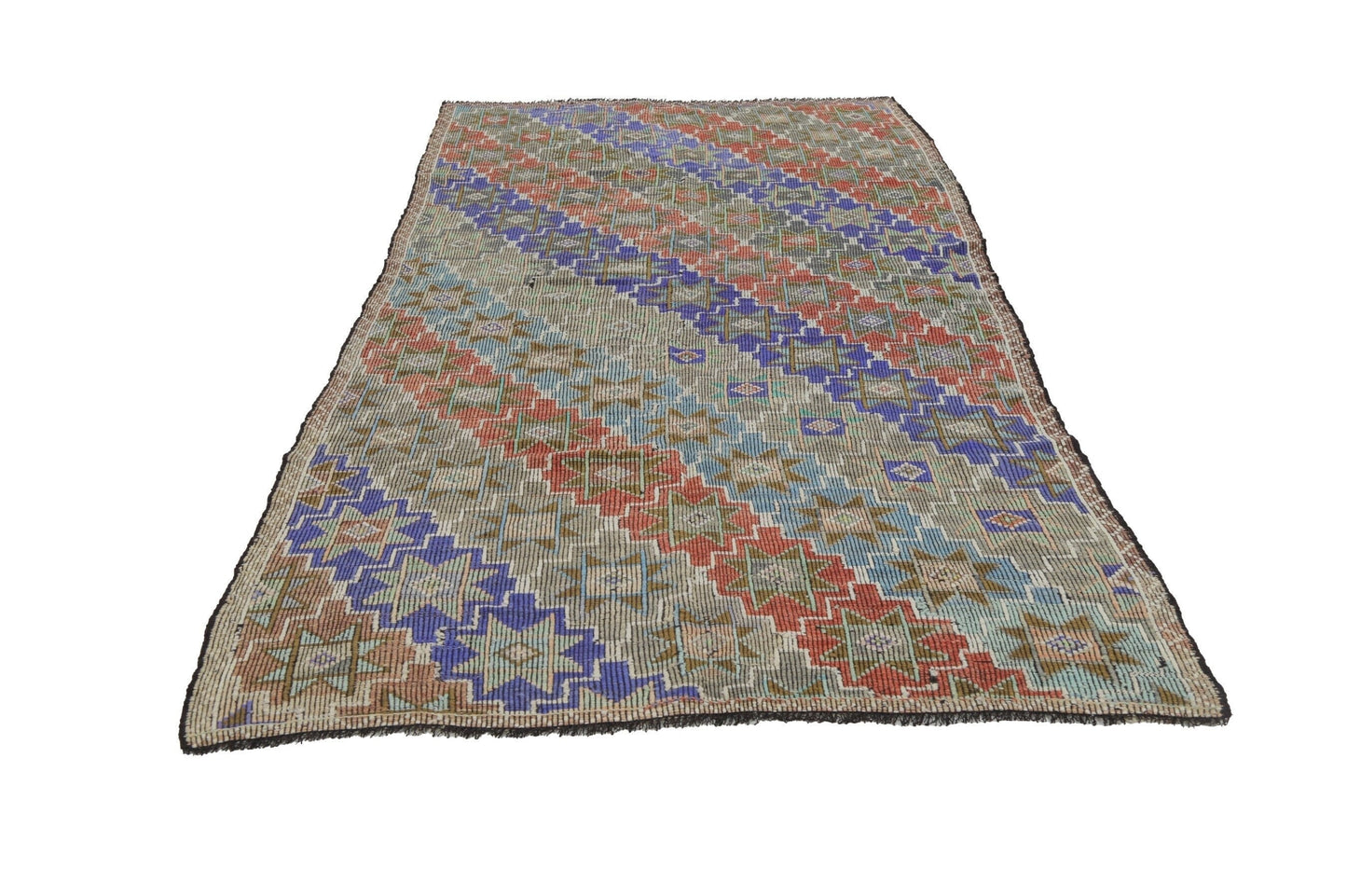 Kilim Rug 5x12, Handmade Antique Kilim Rug, Area Kilim Rug, Vintage Eclectic Kilim Rug, Bedroom Rug, Bohemian Rug, Turkish Kilim Rug, 8136
