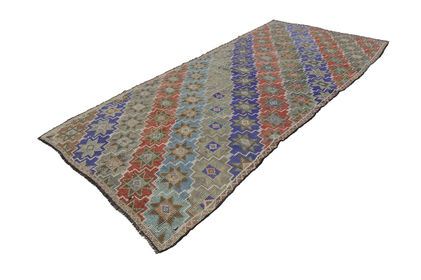 Kilim Rug 5x12, Handmade Antique Kilim Rug, Area Kilim Rug, Vintage Eclectic Kilim Rug, Bedroom Rug, Bohemian Rug, Turkish Kilim Rug, 8136