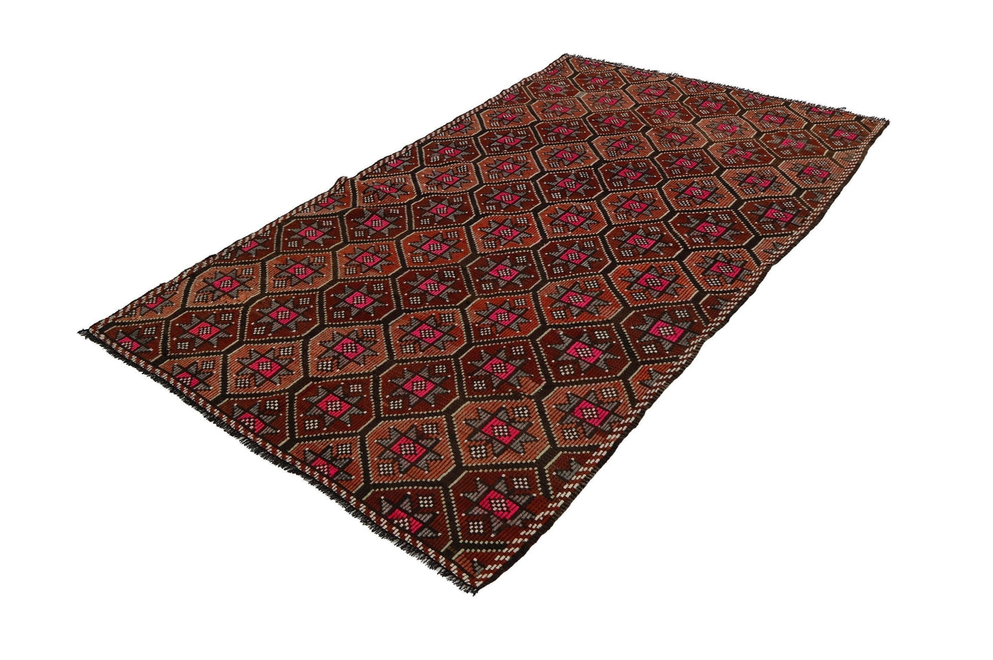 Turkish Anatolia Kilim Rug, Handmade Faded Kilim Rug, Area Kilim Rug, Bohemian Rug, Vintage Eclectic Kilim Rug, Kilim Rug 5x8, 8063