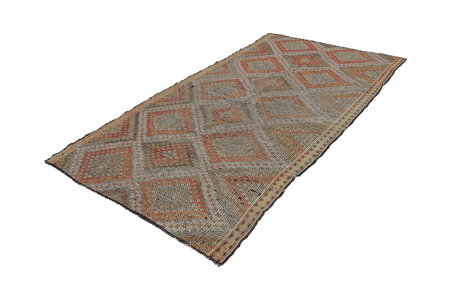 Kilim Rug 6x9, Vintage Faded Kilim Rug, Traditional Rug, Bedroom Rug, Wool Rug, Turkish Kilim Rug, Rug Kilim, Handmade Area Kilim Rug, 8113