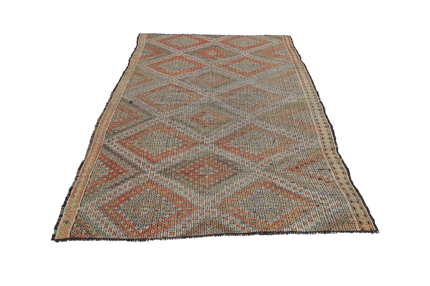 Kilim Rug 6x9, Vintage Faded Kilim Rug, Traditional Rug, Bedroom Rug, Wool Rug, Turkish Kilim Rug, Rug Kilim, Handmade Area Kilim Rug, 8113